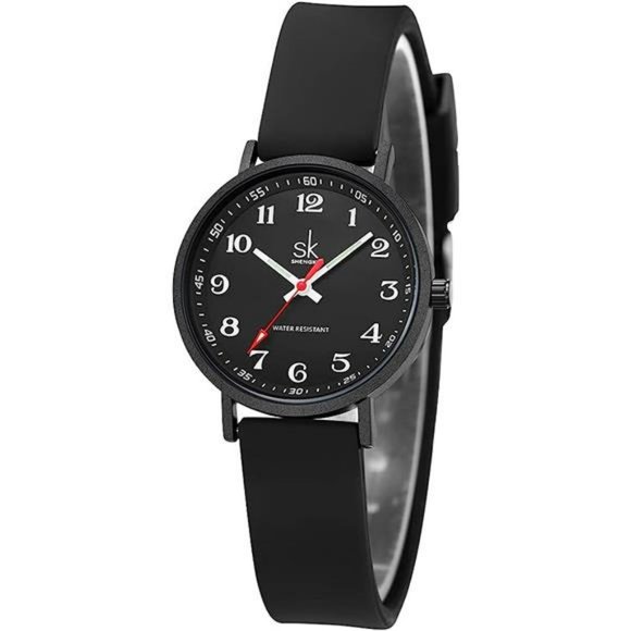 SK Ultra Thin Fashion Sport Sweatproof Women Watch, Silicone Band - Picture 1 of 6